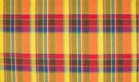 Cotton 100% Poplin Fabric Material Tartan Madras Check Rainbow 007